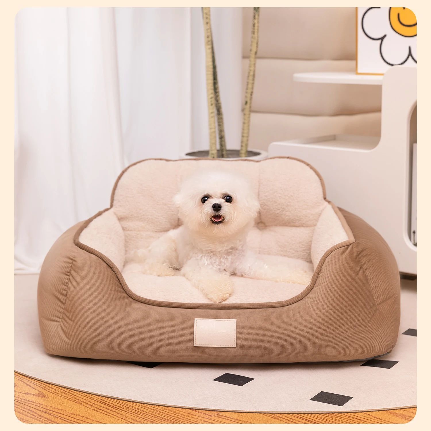 Cozy Plush Pet Bed Warm Washable Fluffy Sofa Toys Medium Dog Bed Kennel Indoor Blanket