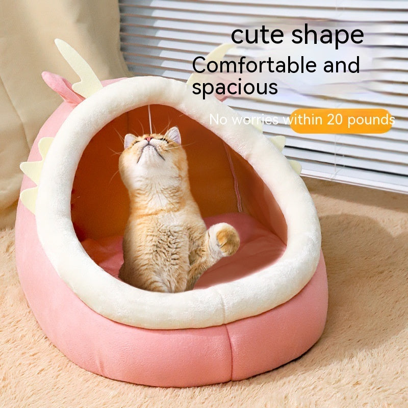 Cat Nest Semi-enclosed Winter Warm Pet Cat Nest Kittens
