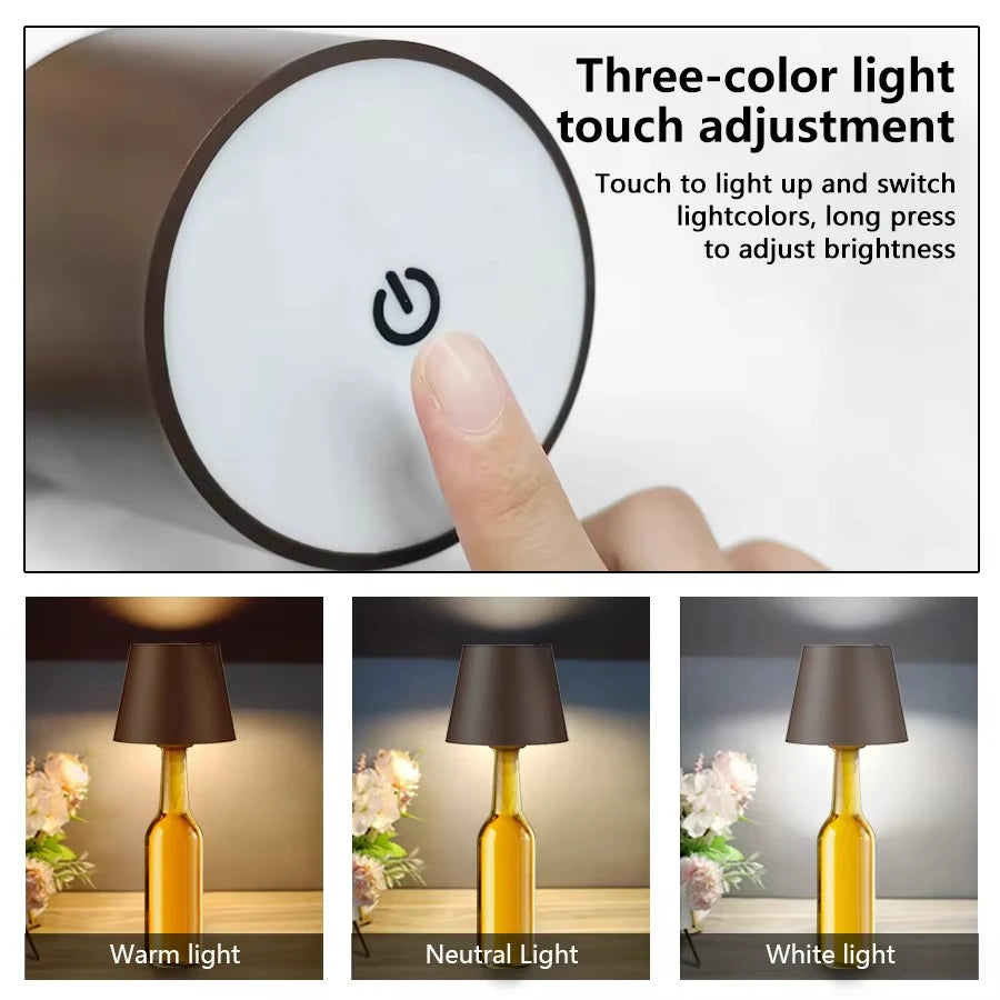 AuraGlow™ Wireless Touch LED Lamp