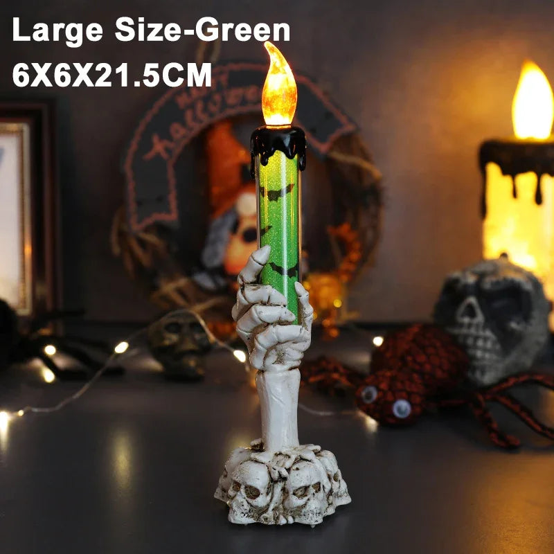 Halloween Skull Candlestick LED Light