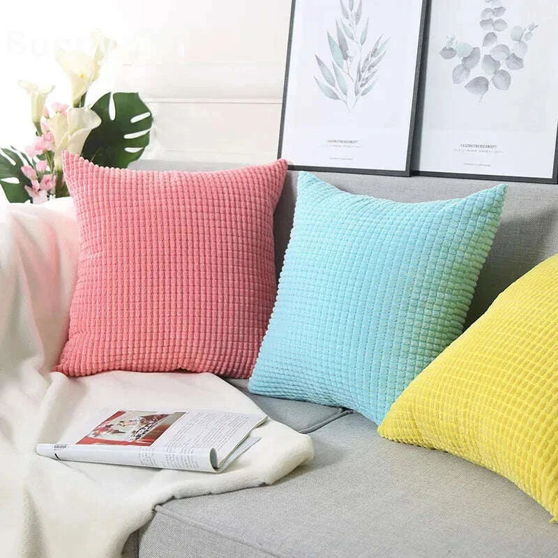 CorduNest™ Soft Corduroy Decorative Pillow Cover - angle 5 | home decor for modern interior