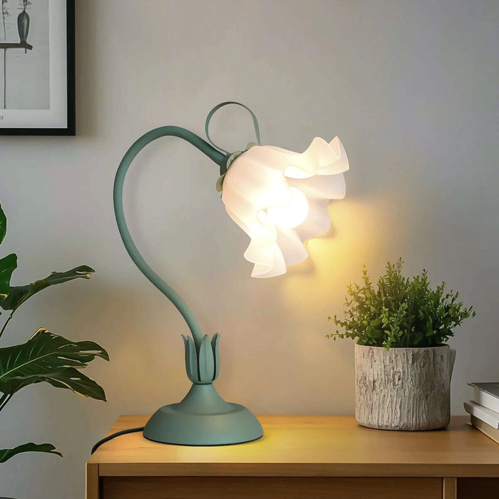 BloomGlow™ Vintage Flower Lamp - main view | home decor for modern interior