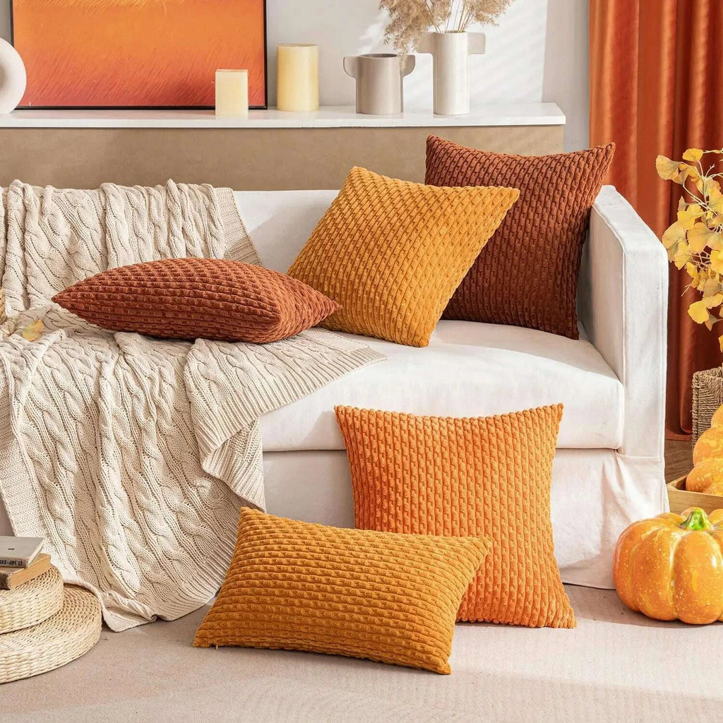🍁 Autumn Cozy™ – Boho Corduroy Pillow Covers view 5 - decorative cushion sofa bedroom
