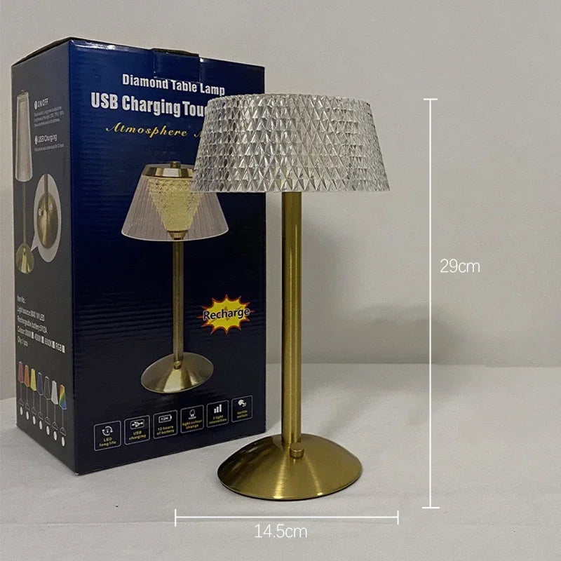 Rechargeable LED Night Light Touch Bedroom - View 4