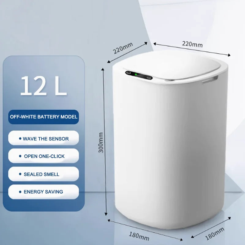 TidyWave™ Electric Sensor Trash Can