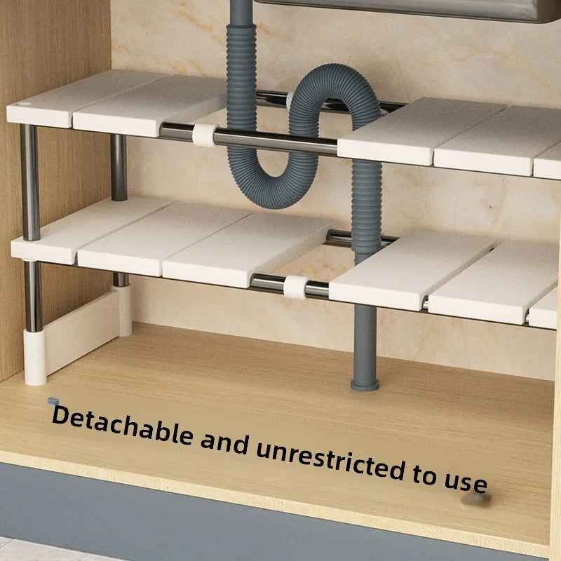 StackFlow™ Adjustable Under Sink Organizer