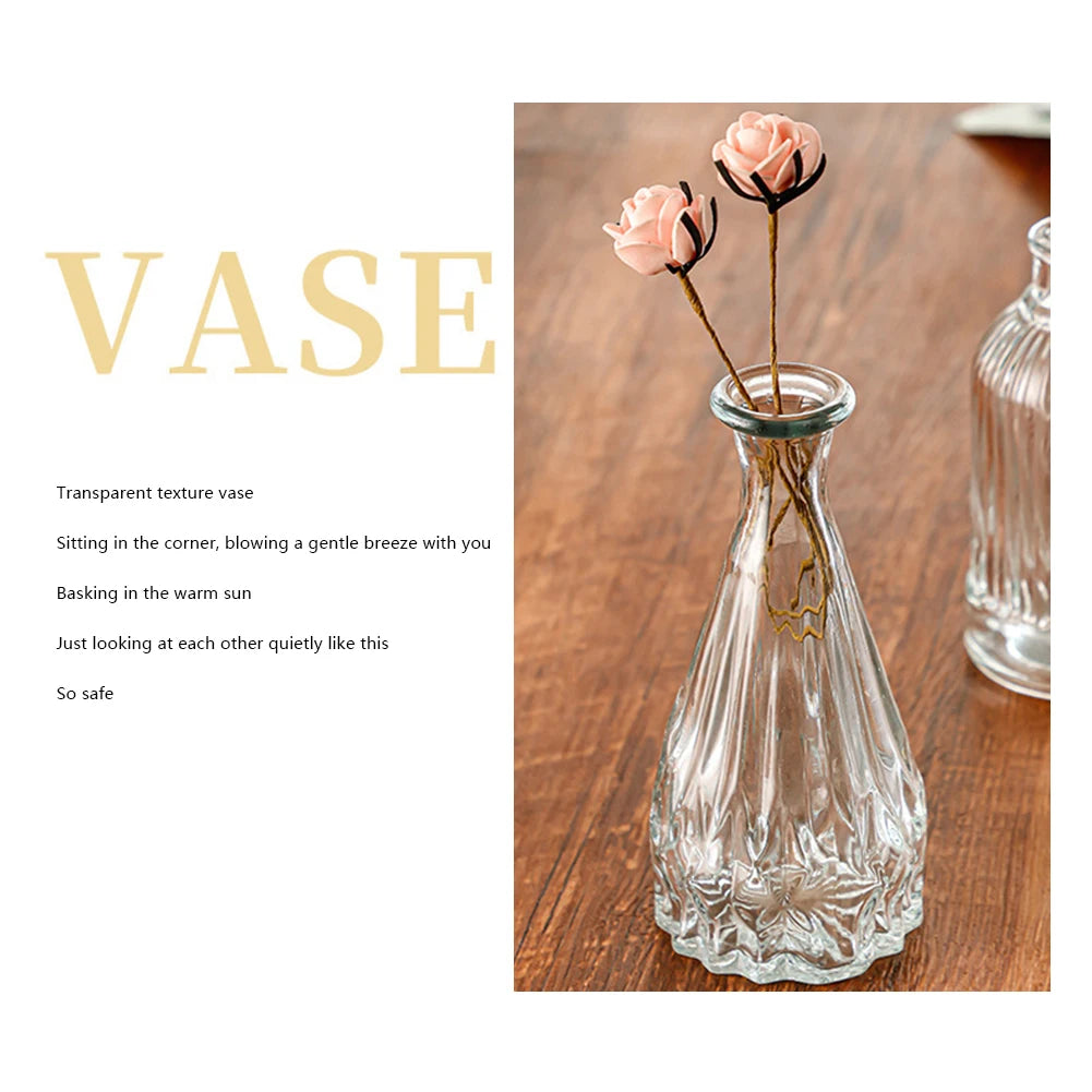 Vintage French Clear Glass Pitcher Vase