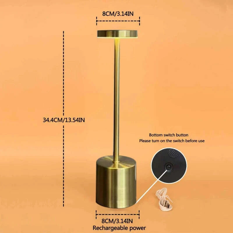 LumoTouch H-style desk lamp angle 6 - modern LED ambient office lighting