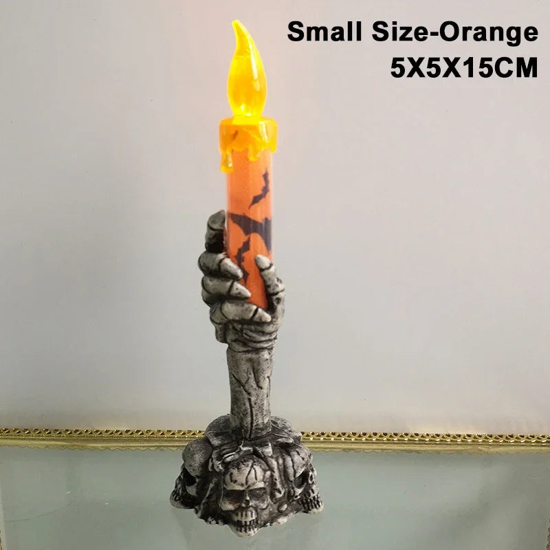 Halloween Skull Candlestick LED Light