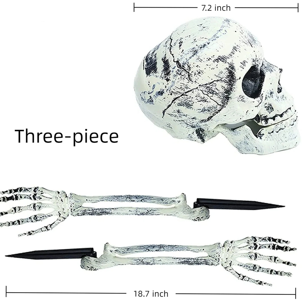 💀 BoneCreep™ Realistic Skeleton Stakes