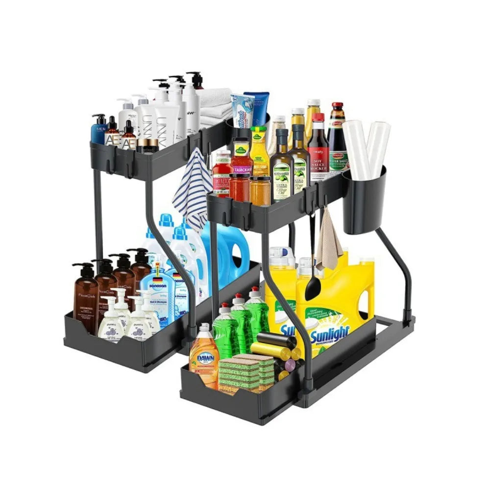 QuickReach™ 2-Tier Pull-Out Storage Rack