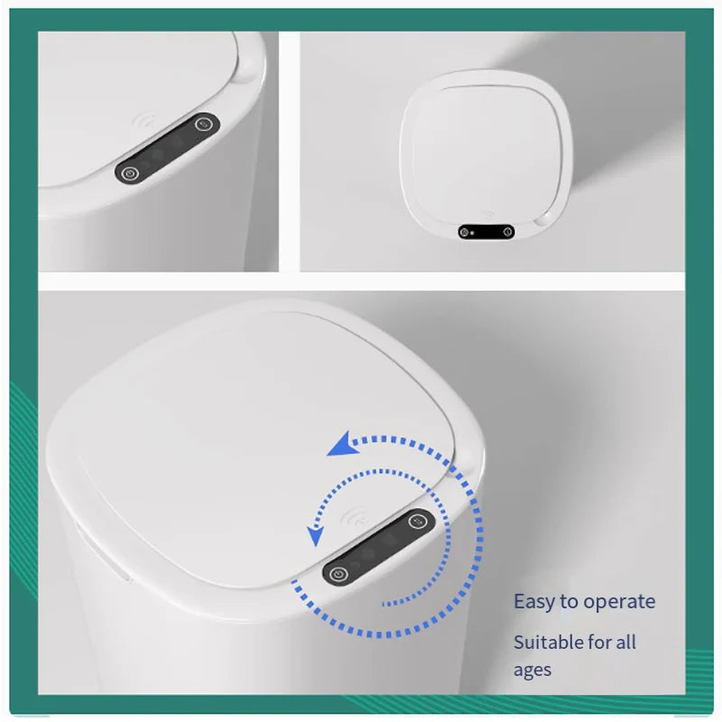 TidyWave™ Electric Sensor Trash Can