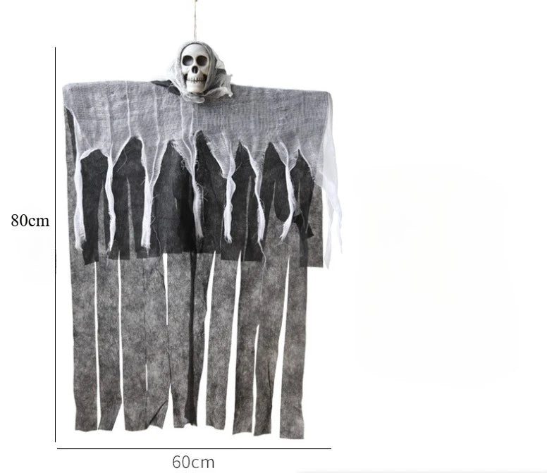 Halloween Glowing Skull Hanging Ghost