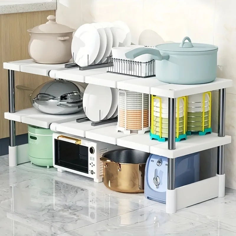 StackFlow™ Adjustable Under Sink Organizer