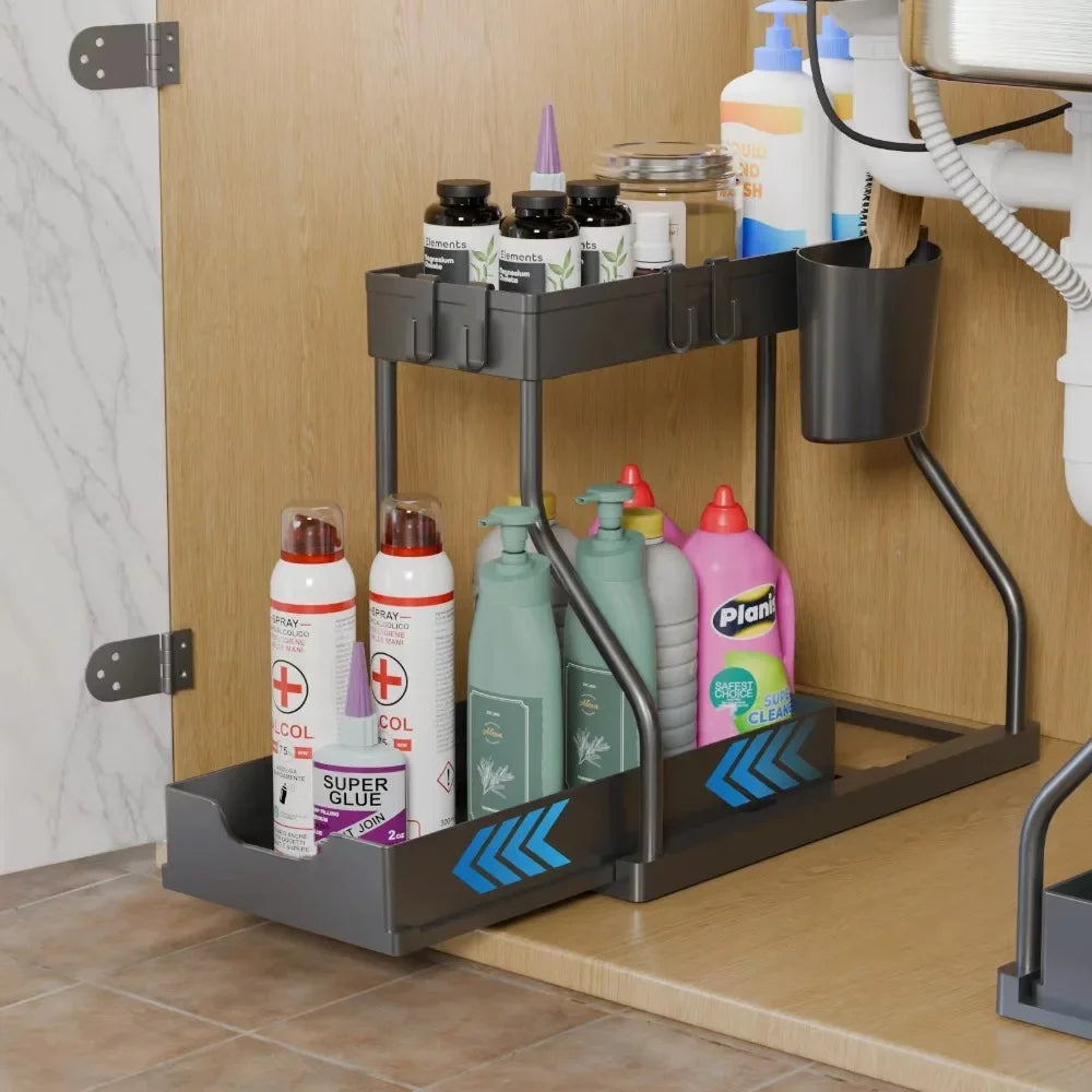 QuickReach™ 2-Tier Pull-Out Storage Rack