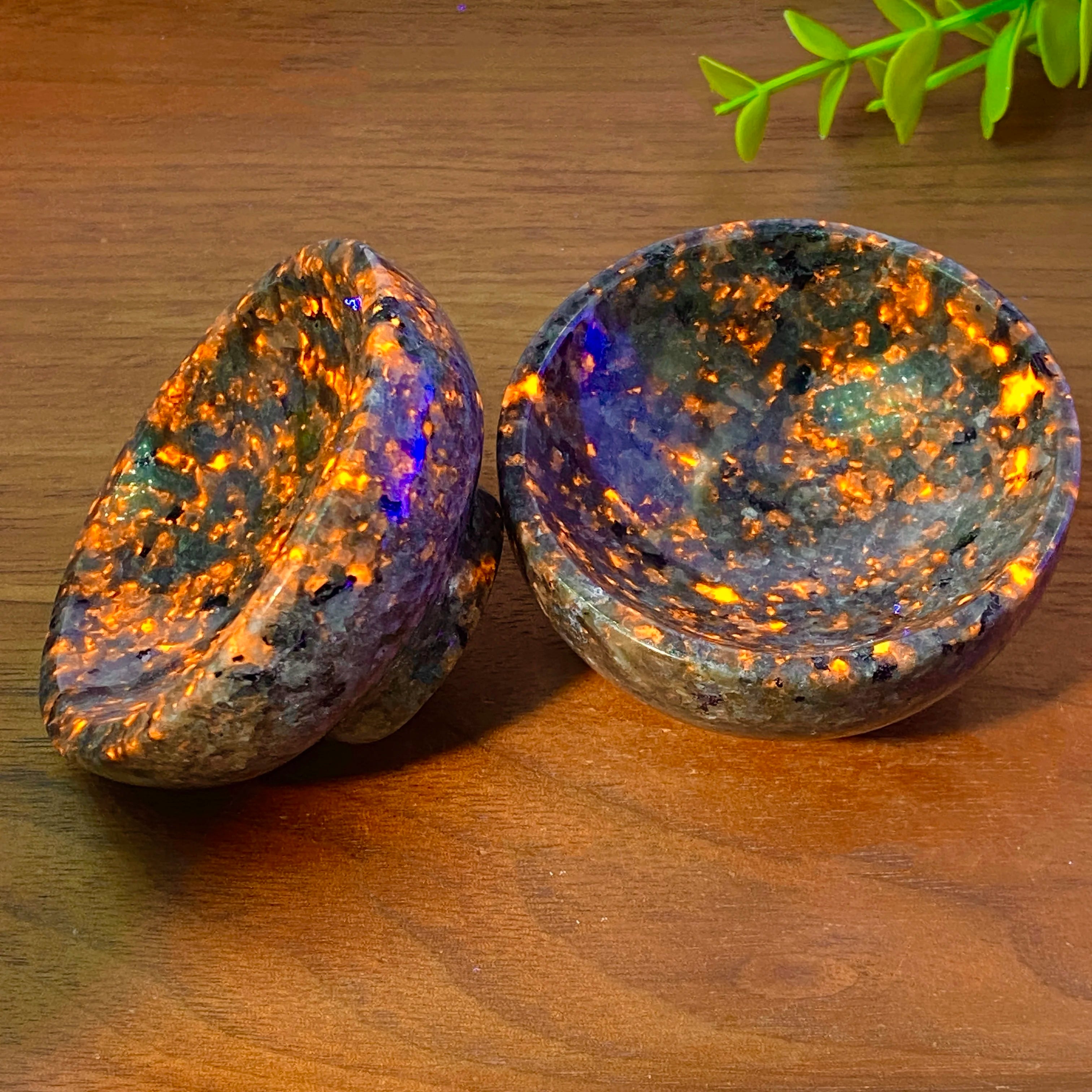 1PC Random High Quality Yooperlite Bowl Decoration Natural Crystal Raw