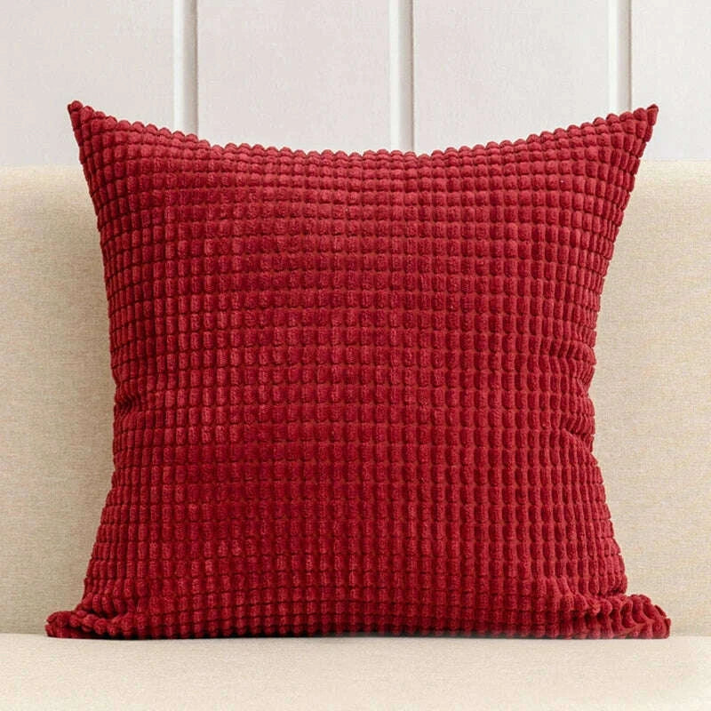 CorduNest™ Soft Corduroy Decorative Pillow Cover - angle 10 | home decor for modern interior