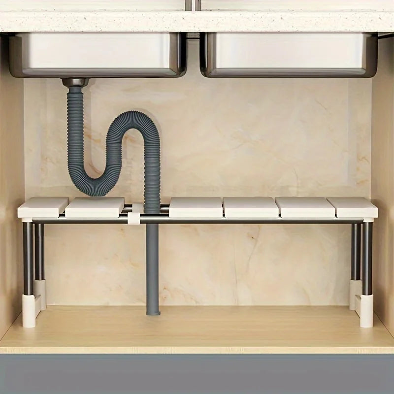 StackFlow™ Adjustable Under Sink Organizer