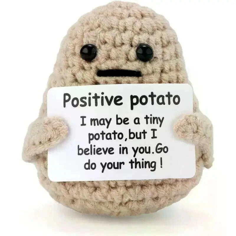 New Positive Energy Potato Hug Pocket Mini Handmade Plush Wo view 1 - home decor