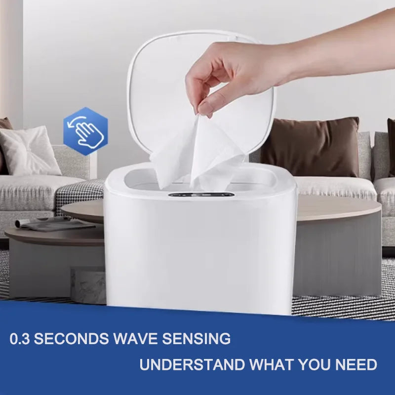 TidyWave™ Electric Sensor Trash Can