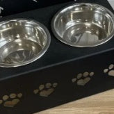 Personalized Dog Food Bowl Rack